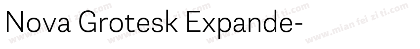 Nova Grotesk Expande字体转换